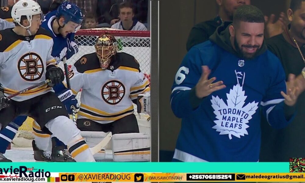 DRAKE CELEBRATES TORONTO MAPLE LEAFS REACHING LONG AWAITED PLAYOFF MILESTONE