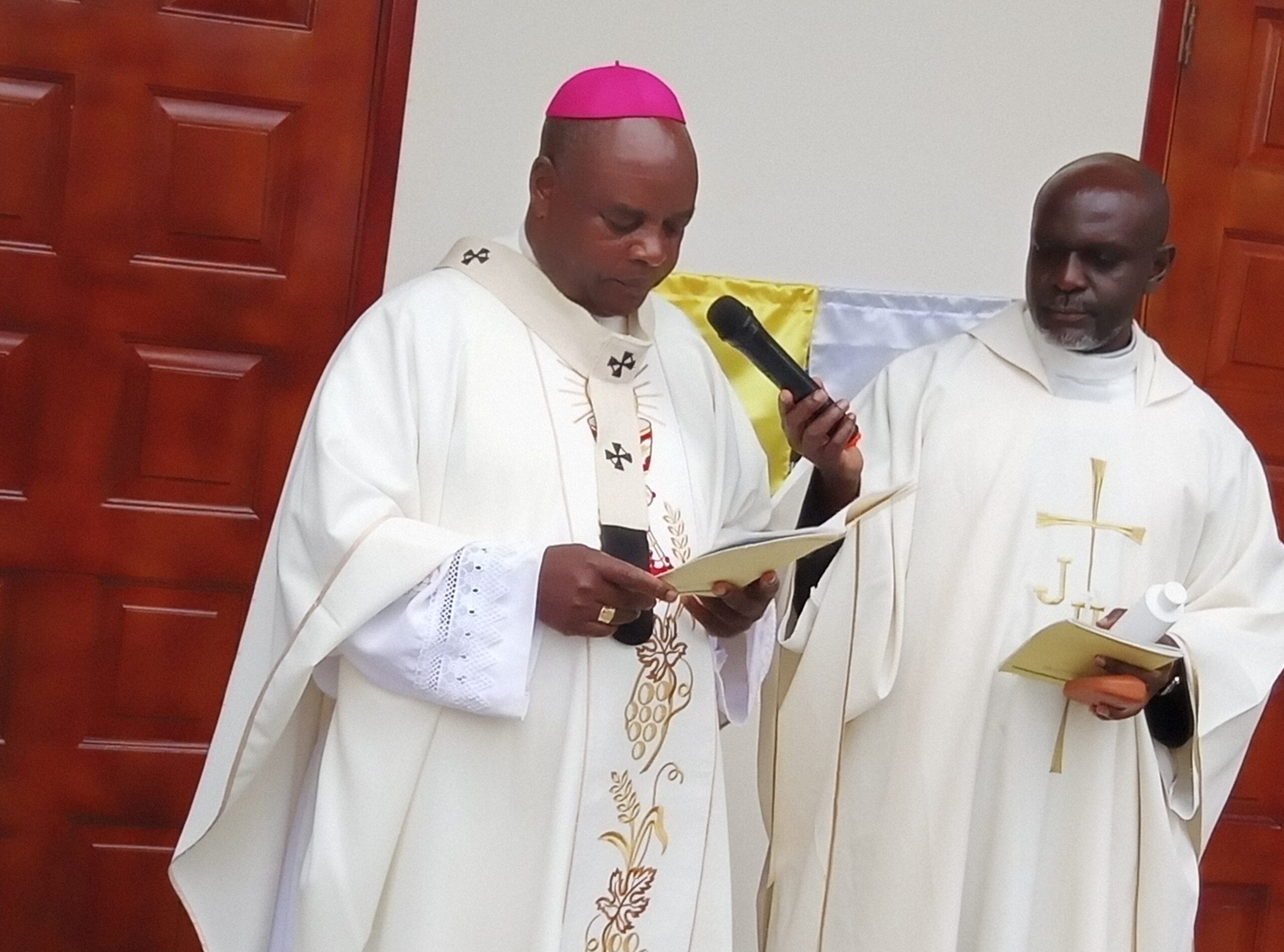 ARCHBISHOP LAMBART INSTALS EUCARIST SACRAMENT TO CHRIST THE KING CHURCH BUSHENYI