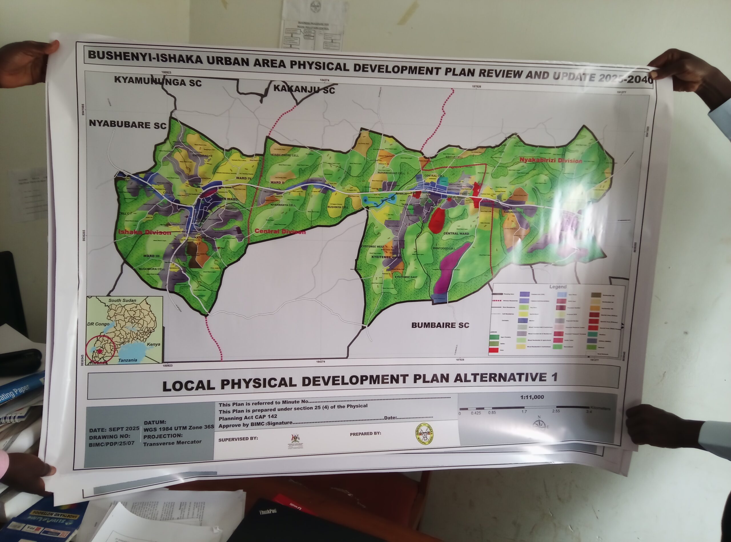BUSHENYI-ISHAKA MUNICIPAL COUNCIL GETS NEW STRUCTRAL DEV’T PLAN