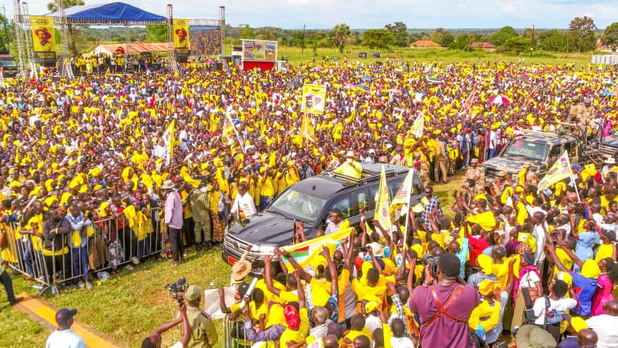 RACE FOR STATE HOUSE! In KITGUM, M7 Tells Road Firms, Engineers to Stop Doing Shoddy Works