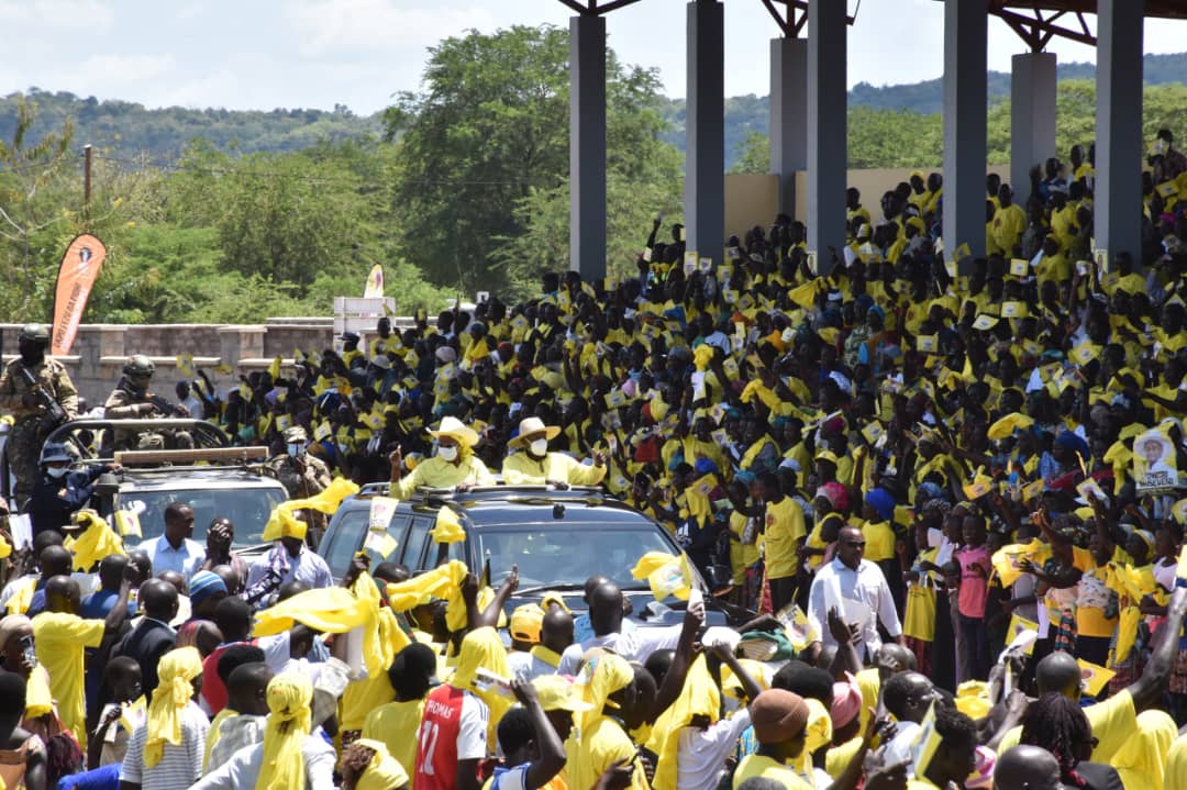 RACE FOR STATE HOUSE! M7 rallies thousands in Arua City to support NRM