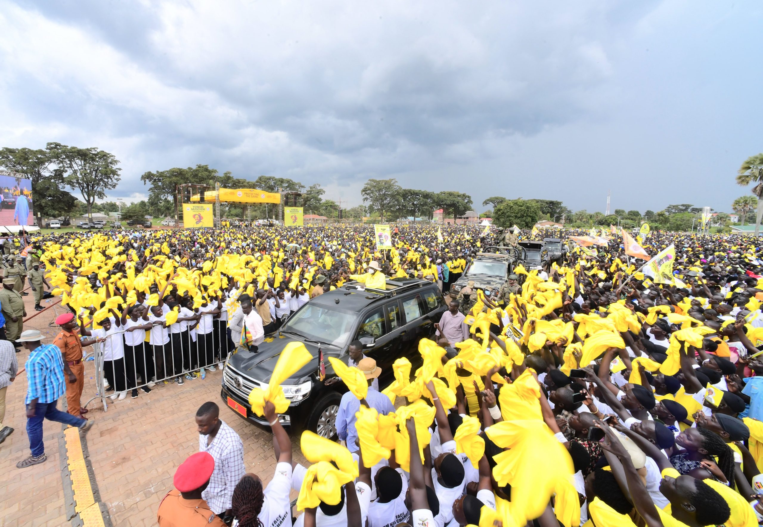 RACE FOR STATE HOUSE! Thousands grace M7 rally in Gulu as he highlights key achievements