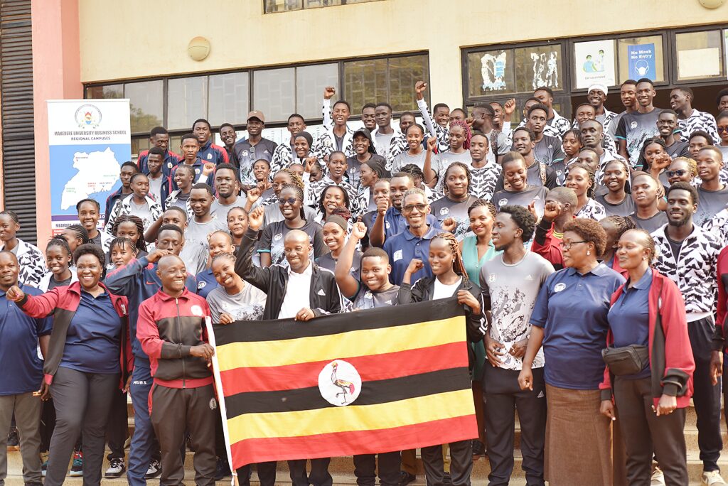 ‘Carry the MUBS Badge with Pride’ — Muhwezi as AUUS Team Is Flagged Off
