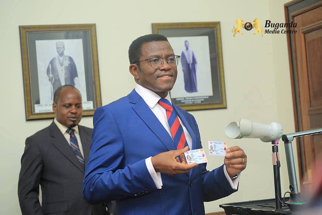 Katikiro Mayiga Receives Renewed National Identity Card, urge People to pick them