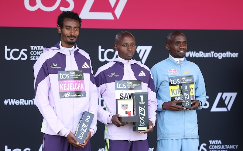 Kiplimo sets national record, finishes 3rd at London Marathon