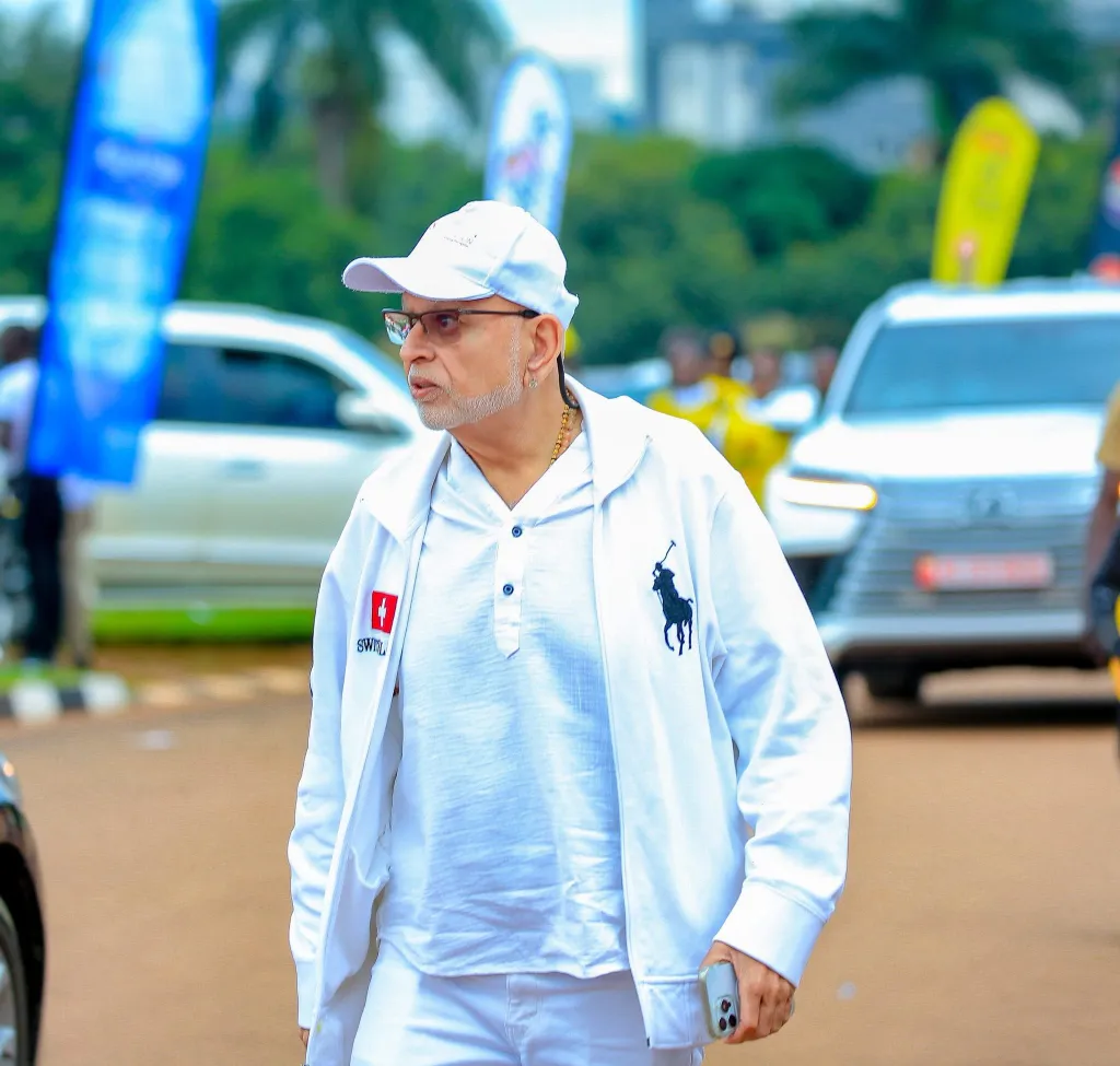 Tycoon Sudhir Ruparelia joins hundreds at Gen. Muhoozi’s 52nd birthday run in Kampala