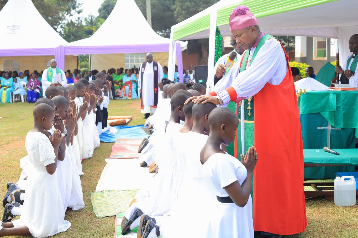 Bishop Kagodo Confirms 60 Christians at Buziika, Urges Parents to Prioritize Education and Unity