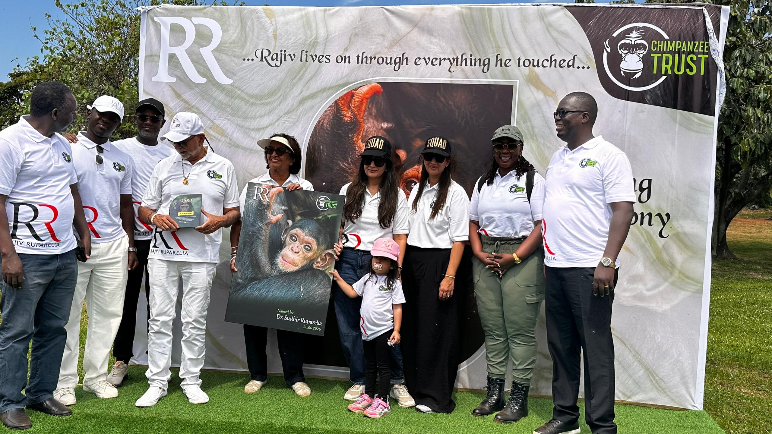 Tycoon Sudhir Donates UGX 50m To Ngamba Chimpanzees, Names One Of Them Rajiv Ruparelia!