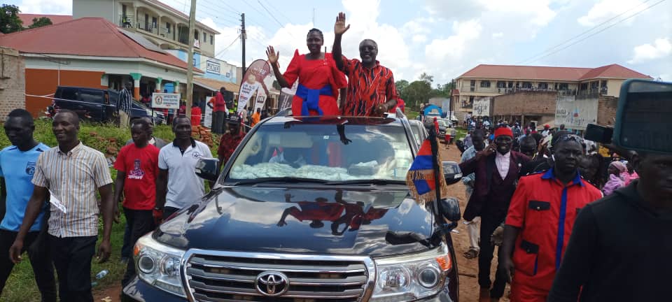 Long procession as Sarah Aguti Nyangkori is duly nominated for Dokolo Woman MP seat