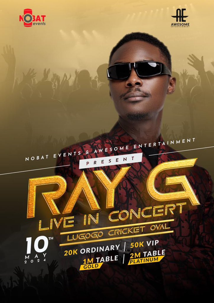 Ray G to Rock Kampala with 'Tweena Hamwe Concert' 2024 at Lugogo Cricket Oval