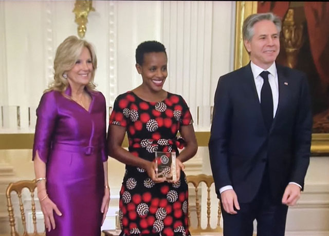 Uganda’s Agather Atuhaire wins International Women of Courage award