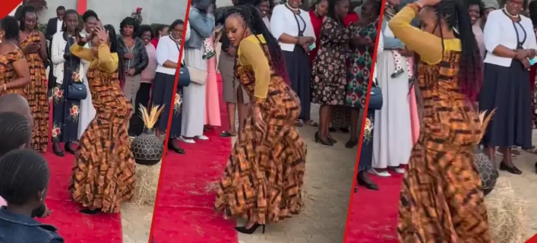 Drama as Woman Climbs Grandma’s Grave after Burial, Dances Happily in Trending Video