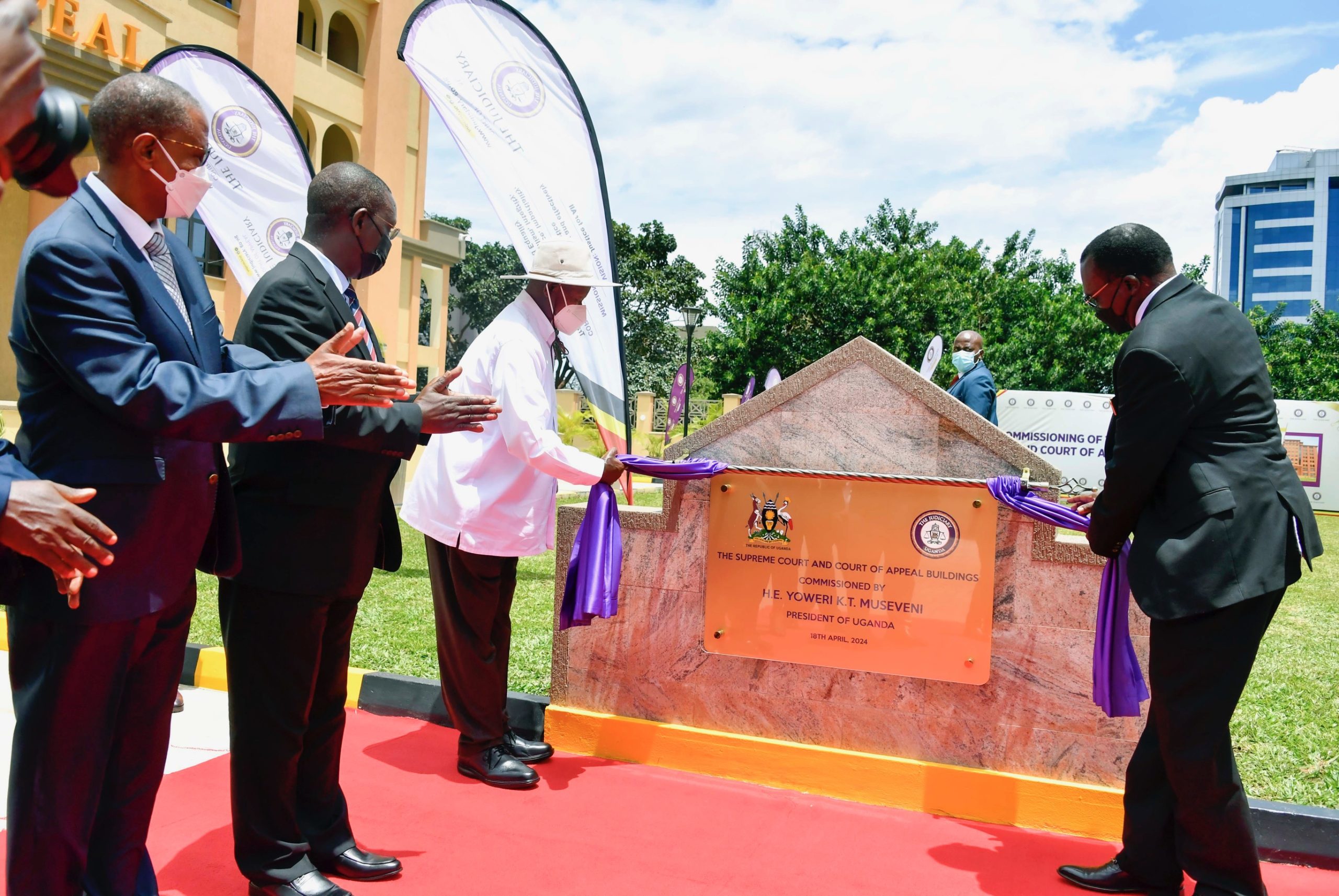 President Museveni Commissions New Supreme Court and Court of Appeal Buildings