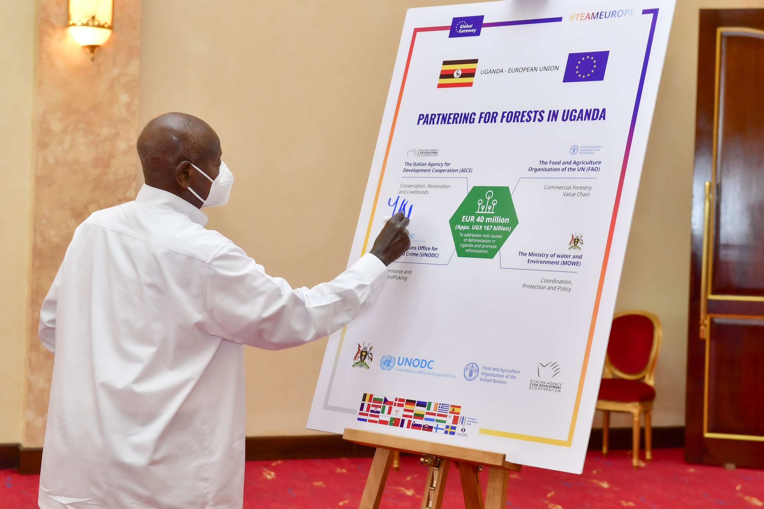President Museveni and EU Commissioner Inuagurate Forest Partnership Agreement