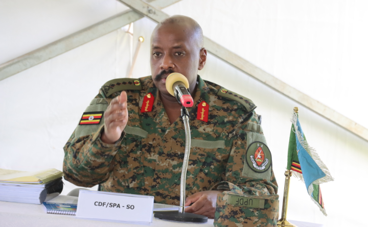 UPDF offices are not permanent says Gen Muhoozi as Elwelu, Kyanda hand over