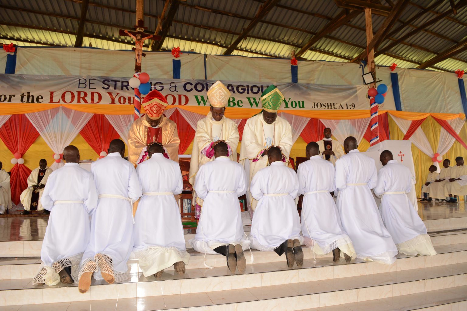 AOCC Bishops laying hands on the newly ordained