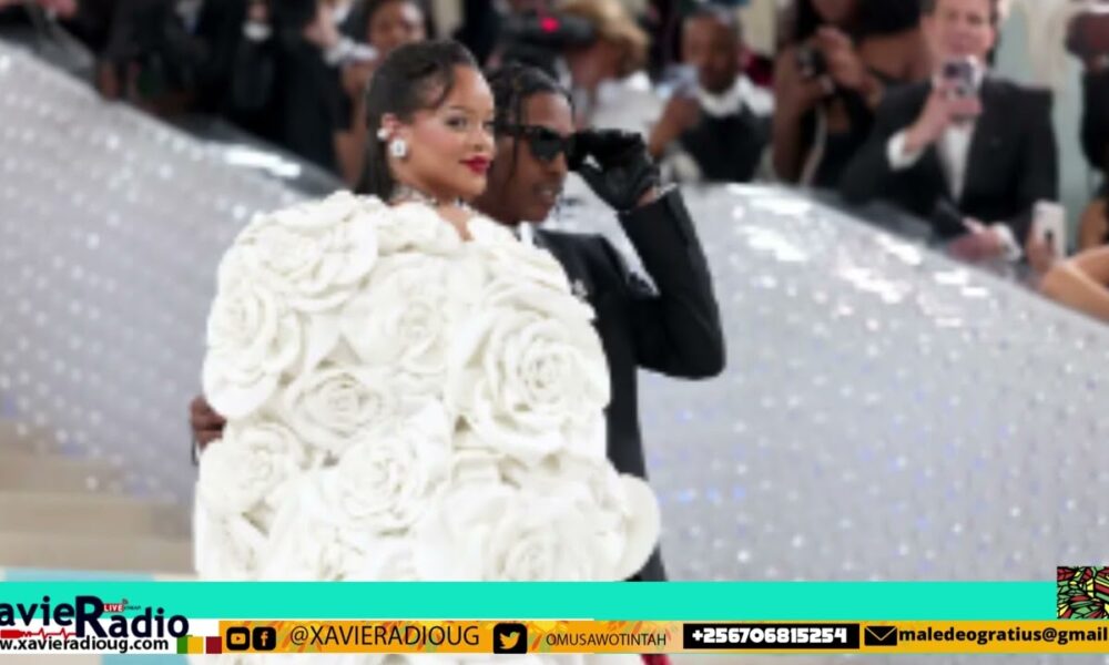 Pregnant Rihanna arrives fashionably late in blooming white gown at Met Gala 2023