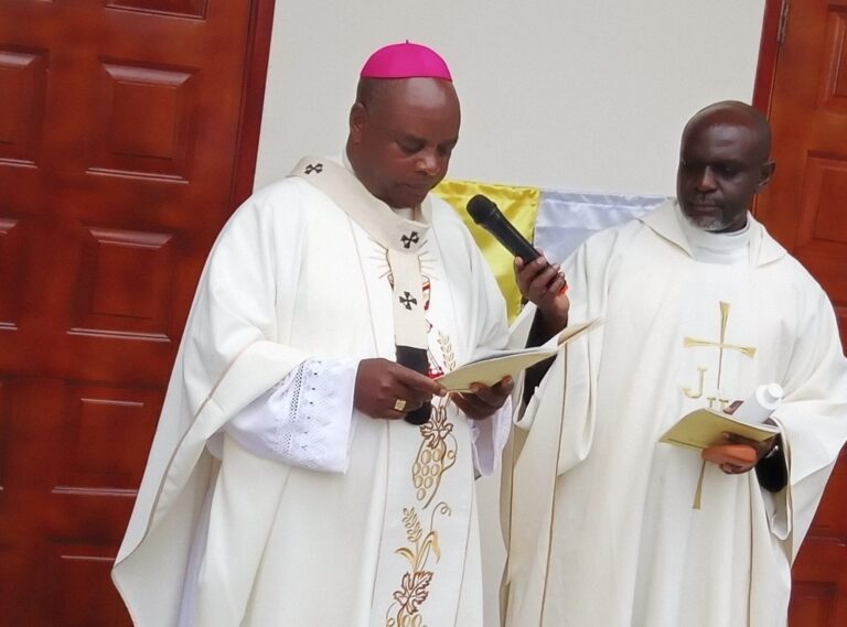 ARCHBISHOP LAMBART INSTALS EUCARIST SACRAMENT TO CHRIST THE KING CHURCH