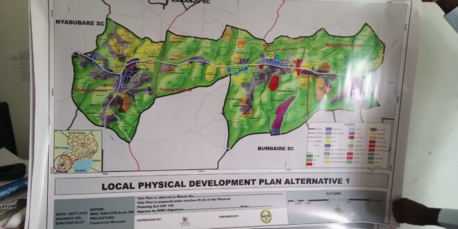 BUSHENYI ISHAKA MUNICIPAL COUNCIL GETS NEW STRUCTRAL DEVT PLAN