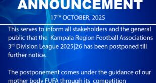 Kampala Region 3rd Division League Kickoff Postponed Amid FUFA Directive 9 Kampala Region 3rd Division League Kickoff Postponed Amid FUFA Directive