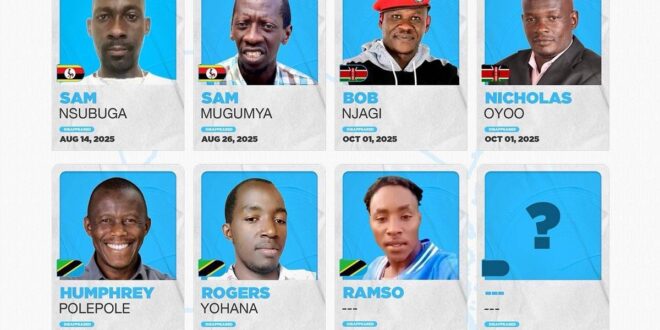 Many Rights Activists Disappear as East Africa Faces Wave of