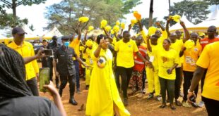 NRM National Treasurer Amb, Hon Barbara Nekesa Oundo Ralies Mayobe and Lumino NRM supporters in Busia District on wealth creation ahead of President M7's visit 7 NRM National Treasurer Amb Hon Barbara Nekesa Oundo Ralies Mayobe