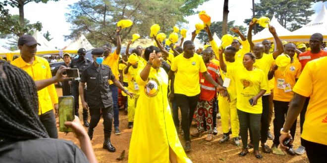 NRM National Treasurer Amb, Hon Barbara Nekesa Oundo Ralies Mayobe and Lumino NRM supporters in Busia District on wealth creation ahead of President M7's visit 1 NRM National Treasurer Amb Hon Barbara Nekesa Oundo Ralies Mayobe