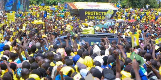 NRM’s Museveni Rallies Adjumani on PDM, Oil Wealth, Infrastructure Dev't and Poverty Eradication 1 NRMs Museveni Rallies Adjumani on PDM Oil Wealth Infrastructure Devt
