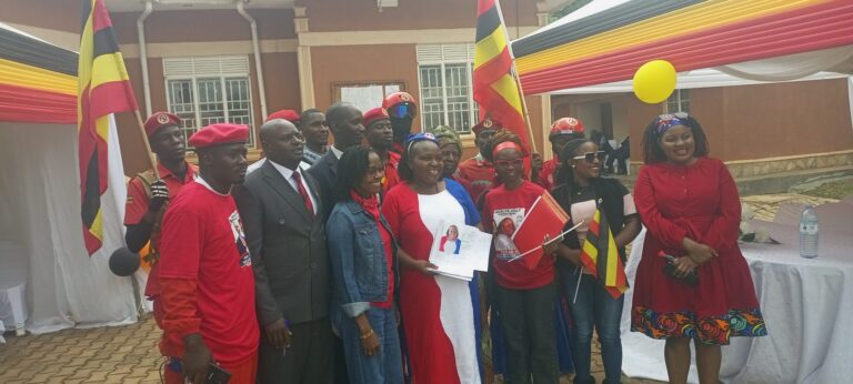 NUP DEPUTY PRESIDENT JACKLINE TUKAMUSHABA, CAPT DAMSON KIVUMBA, BISH ROLAND,