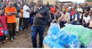 Northern City MP Aspirant Paul Wanyoto Donates Tents Chairs