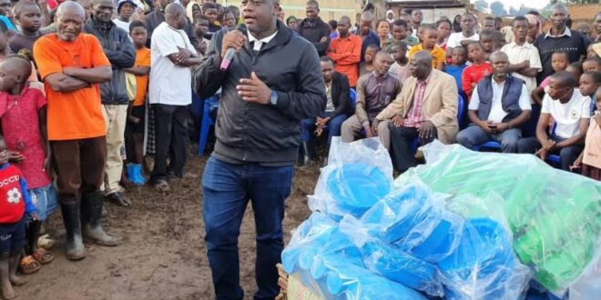 Northern City MP Aspirant Paul Wanyoto Donates Tents Chairs