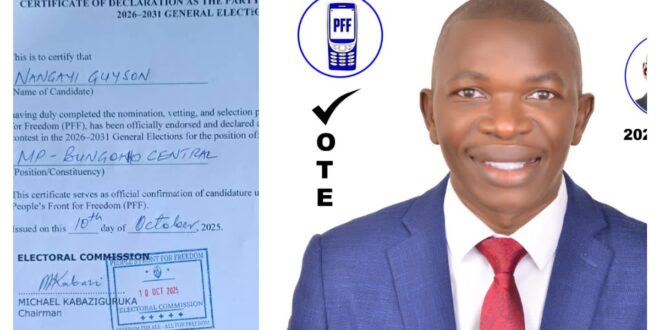 PFF fronts Nangayi Guyson in the Bungokho Central MP race