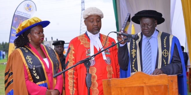 PROF. JACK PEN-MOGI NYEKO OFFICIALLY INSTALLED AS NEW MUST CHANCELLOR 1 PROF JACK PEN MOGI NYEKO OFFICIALLY INSTALLED AS NEW MUST CHANCELLOR
