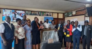 Rotary Club of Mengo Receives Maternal Bed Donation from District