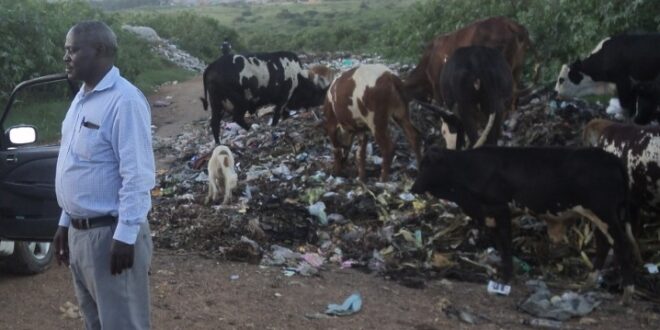 One of the parts in Kenkombe garbage dumping site