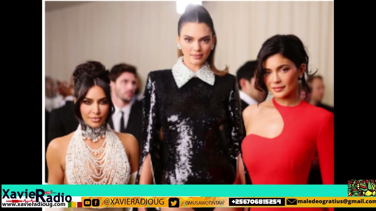 Kim Kardashian poses with sisters Kendall and Kylie Jenner at Met Gala 2023