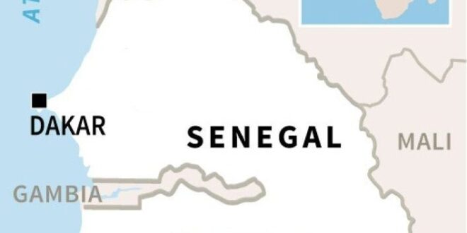 Map of Senegal shows the capital, Dakar. (Map courtesy of AFP)