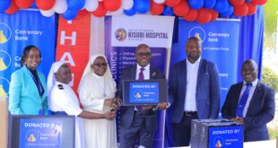 Centenary Bank donates computers to Kisubi Hospital to strengthen health