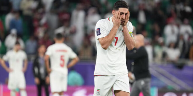 Iran, captained by Alireza Jahanbakhsh (pictured), is scheduled to face Egypt in what's set to be a pride match in Seattle at the FIFA World Cup. (Etsuo Hara photo courtesy of ABC / Getty)