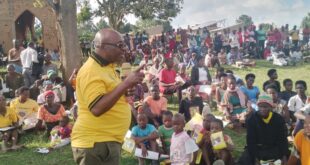 MP Bataringaya on campaign rally in Bwegure