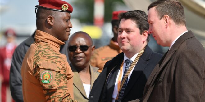 Burkina Faso President Ibrahim Traoré meets with Russian officials in 2025. (Photo courtesy of Anadolu Ajansı)