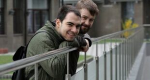 Although Ukraine in general does not acknowledge same-sex marriages, a court recognized the marriage Tymur Levchuk and Zorian Kis, a Ukrainian diplomat stationed in Israel. Zoryan Kis, First Secretary of the Ukrainian Embassy in Israel, and his partner Tymur Levchuk. The couple had lived together since 2013 and were legally married in the United States in 2021.. (Photo courtesy of Teenergizer)