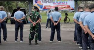 An anti-LGBT briefing at an Indonesian air base in December 2024. (Photo courtesy of New Mandala and the Indonesian Air Force)
