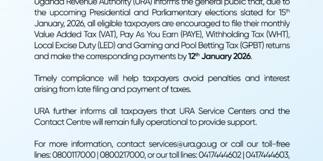URA Tax Deadline Notice Sparks Election Jitters of Internet Disruption