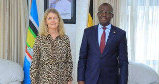 HON JOHN MULIMBA MEETS AMB MARIA HAKANSSON OF SWEDEN DECRIES