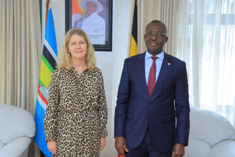 HON. JOHN MULIMBA MEETS AMB. MARIA HAKANSSON OF SWEDEN, DECRIES