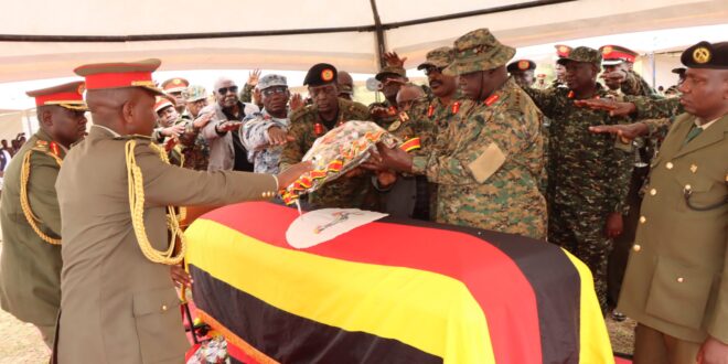 Thirteen Gun Salute as Maj Gen Francis Takiriwa Laid to Rest