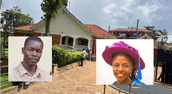 A photo of a house where Pamela (inset R) was staying in and where her life was tragically ended by Ex Shamba boy (Inset R)