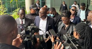 Edward Mwebaza addresses the media (Photo courtesy of HRAPF)