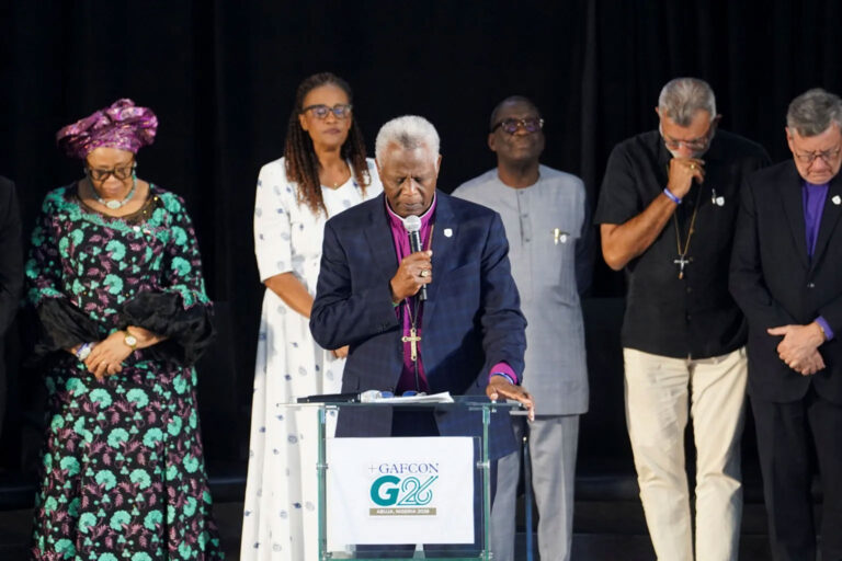 Archbishop Laurent Mbanda of Rwanda now leads the anti-gay church coalition Gafcon, the Global Fellowship of Confessing Anglicans. (Photo courtesy of AFP/Getty/BBC)